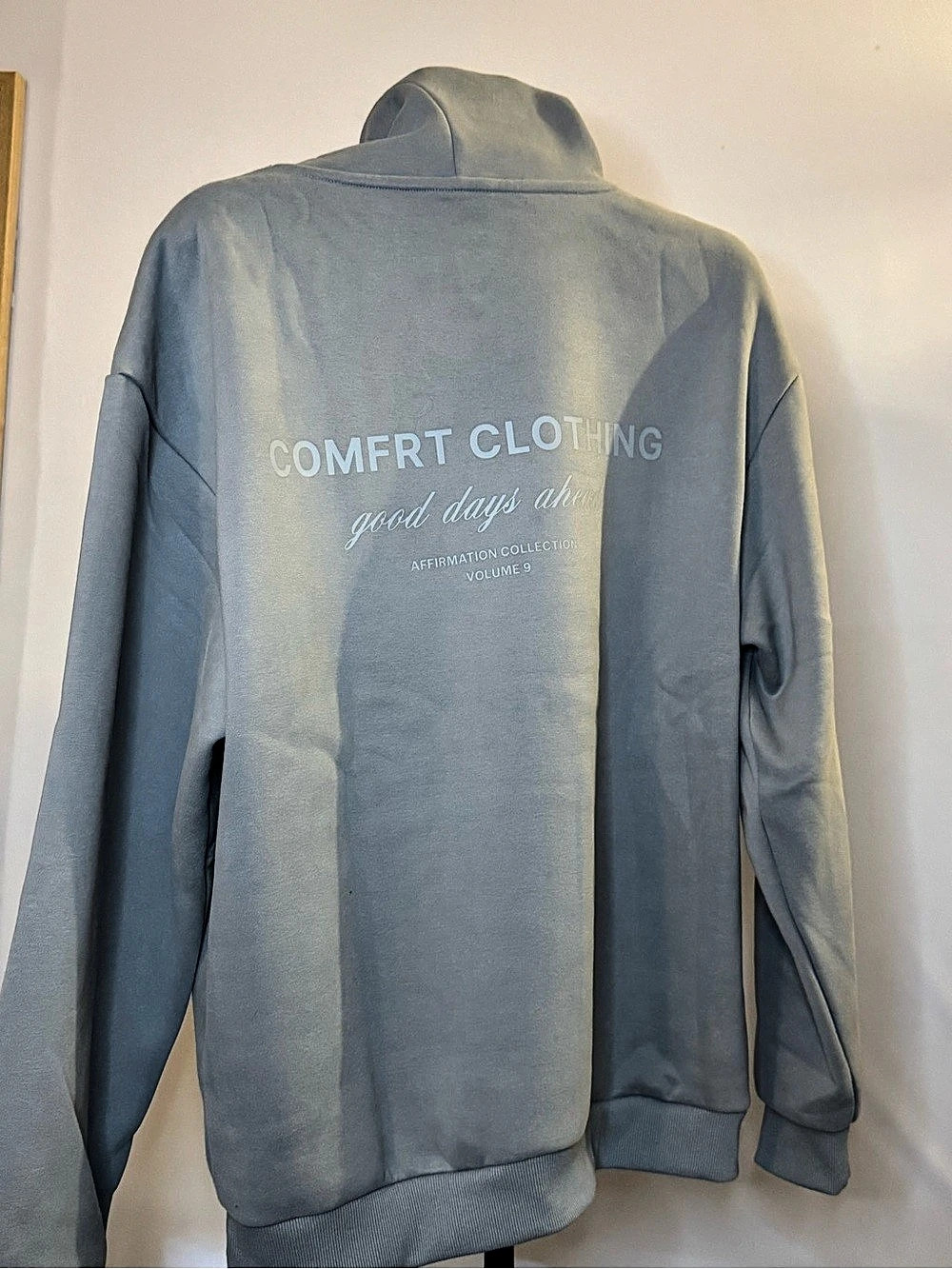 Comfort Clothing Affirmation Collection Volume 9 Hoodie in Blue Size Large NWT